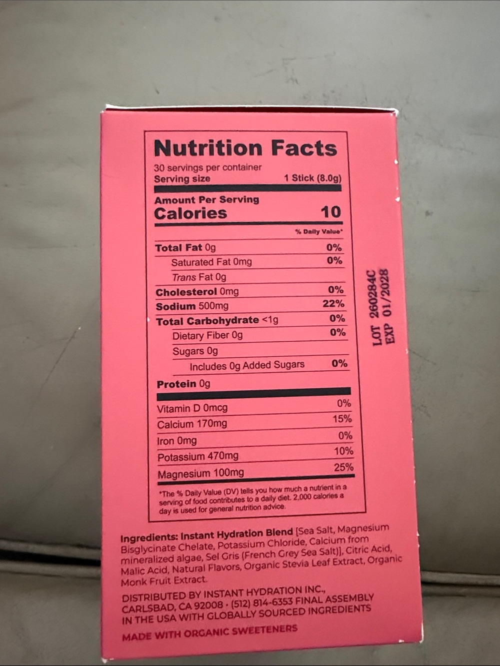 Hydration Raspberry Electrolyte Drink Mix - Raspberry - Picture 4 of 6